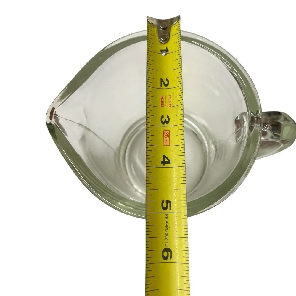 Hazel Atlas Clear Heavy Solid Glass Water‎ Pitcher